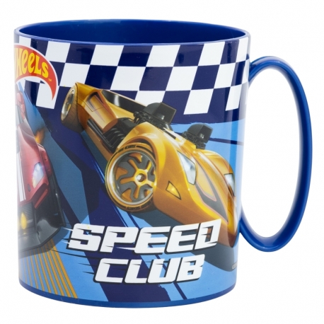 STOR TAZA MICRO 390 ML HOTWHEELS BLUE FIRE