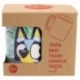 TAZA CERAMICA SB 325 ML BLUEY PALMS