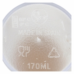 VASO APILABLE TRANSPARENTE 170 ML.