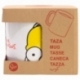 TAZA CERAMICA SB 325 ML EN CAJA SIMPSONS HOMER FACE