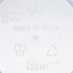 VASO APILABLE TRANSPARENTE 420 ML.