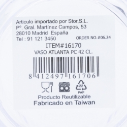 VASO ATLANTA PC 42 CL.
