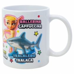 TAZA CERAMICA SB 325 ML EN CAJA ITALIAN BRAINROT
