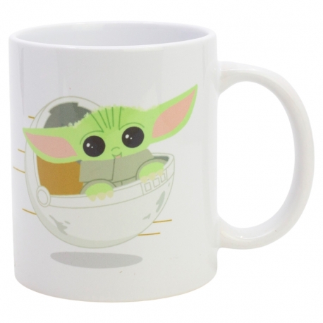 TAZA CERAMICA SB 325 ML EN CAJA THE CHILD MANDALORIAN SPEED