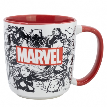 TAZA CERAMICA ELITE 380 ML EN CAJA REGALO MARVEL PATTERN TAZA CERAMICA ELITE 380 ML EN CAJA REGALO MARVEL PATTERN