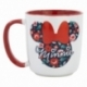 TAZA CERAMICA ELITE 380 ML EN CAJA REGALO MINNIE MOUSE GARDENING