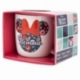 TAZA CERAMICA ELITE 380 ML EN CAJA REGALO MINNIE MOUSE GARDENING