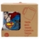 TAZA CERAMICA SB 325 ML EN CAJA SUPERMAN CITY
