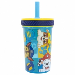 DROP SAFE SILICONE STRAW PP TUMBLER 370 ML PAW PATROL BOY HI THERE