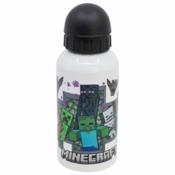 BOTELLA ALUMINIO SB PEQUEÑA 400 ML MINECRAFT OVERVIEW