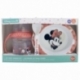 SET 3PCS (VASO ENTRENAMIENTO 250 ML, PLATO Y CUCHARA) MINNIE MOUSE HEART FULL