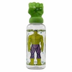 BOTELLA FIGURITA 3D 560 ML AVENGERS INVINCIBLE FORCE HULK.