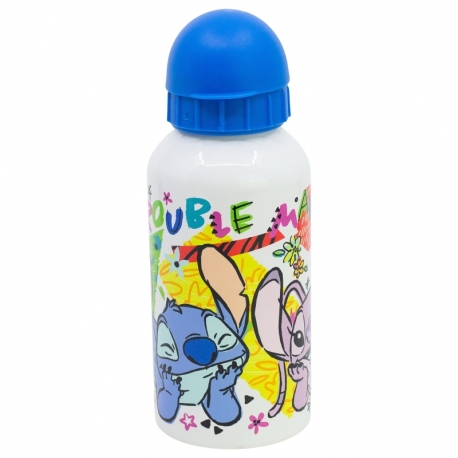 ALUMINIUM SB BOTTLE 400 ML STITCH TROUBLEMAKER