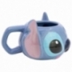 TAZA CERAMICA 3D 375 ML EN CAJA REGALO STITCH