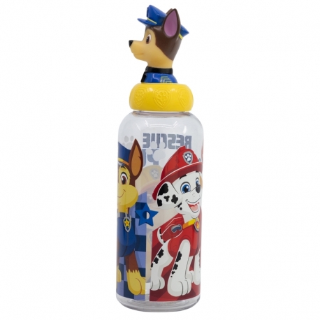 BOTELLA FIGURITA 3D 560 ML PAW PATROL BOY RESCUE PUPS