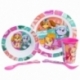 SET MICRO 5 PCS (PLATO, CUENCO, VASO Y CUBIERTOS) EN CAJA PAW PATROL GIRL SUPERPOWERS