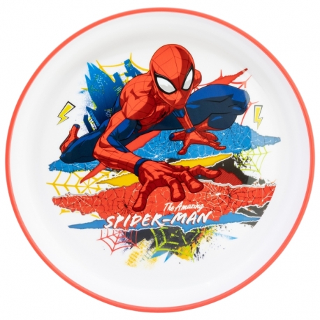 NON SLIP BICOLOR PREMIUM PLATE SPIDERMAN MOVING TARGET