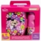 SET VUELTA AL COLE (SANDWICHERA RECTANGULAR Y BOTELLA SPORT EASY HOLD 380 ML) EN CAJA  REGALO MINNIE BOLD FLORALS