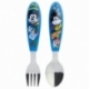 SET DE 2 CUBIERTOS METALICOS (CUCHARA Y TENEDOR) MICKEY TRUE CHAMPIONS
