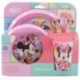 SET EASY 5 PCS (PLATO, CUENCO, VASO 260 ML Y CUBIERTOS) EN ESTUCHE MINNIE MOUSE SPRING LOOK