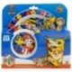 SET MICRO 5 PCS (PLATO, CUENCO, VASO Y CUBIERTOS) EN CAJA PAW PATROL BOY RESCUE PUPS