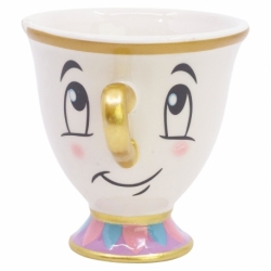 TAZA CERAMICA 3D 190 ML EN CAJA REGALO CHIP LA BELLA Y LA BESTIA