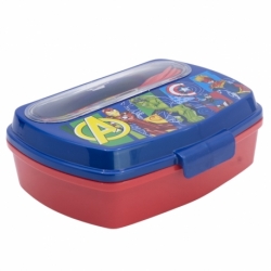 SANDWICHERA RECTANGULAR CON CUBIERTOS AVENGERS SEVEN WONDERS