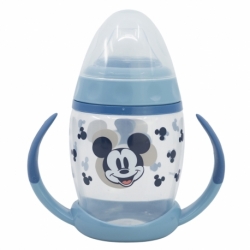 TODDLER SILICONE FANCY TRAINING MUG 270 ML  MICKEY MOUSE FULL OF SMILES
