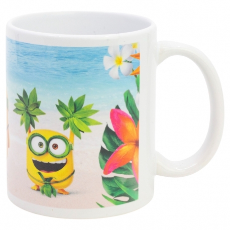 TAZA CERAMICA SB 325 ML EN CAJA MINIONS PARADISE