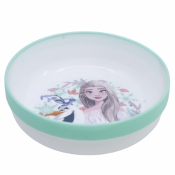 NON SLIP BICOLOR PREMIUM BOWL FROZEN SNOWY TALE
