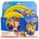 SET EASY 5 PCS (PLATO, CUENCO, VASO Y CUBIERTOS) EN CAJA  PAW PATROL BOY RESCUE PUPS