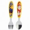SET DE 2 CUBIERTOS METALICOS (CUCHARA Y TENEDOR) PAW PATROL BOY RESCUE PUPS