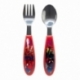 SET DE 2 CUBIERTOS METALICOS (CUCHARA Y TENEDOR) SPIDERMAN MOVING TARGET
