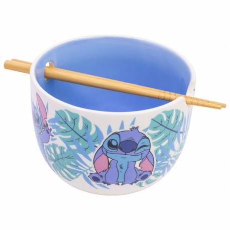 STOR CUENCO RAMEN CON PALILLOS EN CAJA REGALO STITCH ALOHA YOUNG ADULT