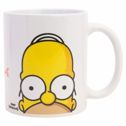 TAZA CERAMICA SB 325 ML EN CAJA SIMPSONS HOMER FACE