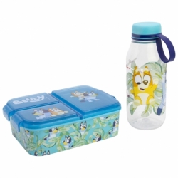 SET 2 PCS SET 2 PCS (ADVENTURE BOTTLE AND MULTI COMPARTMENT SANDWICH BOX) BLUEY