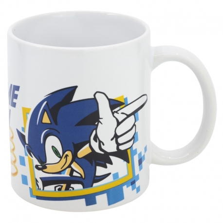 CERAMIC MUG 11 OZ IN GIFT BOX SONIC GAME ON WH