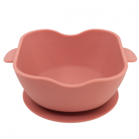TODDLER SQUARE SILICONE BOWL SUCTION SYSTEM MINNIE MOUSE