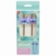 STOR SET DOS PAJITAS 3D ACERO INOXIDABLE STITCH ALOHA YOUNG ADULT