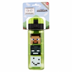 SAFETY LOCK SQUARE BOTTLE 550 ML MINECRAFT