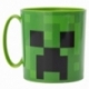 TAZA MICRO 390 ML MINECRAFT CREEPER GREEN