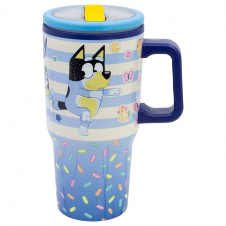 STOR TAZA COOL EASY DE DOBLE PARED CON SIPPER 640 ML BLUEY