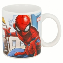 TAZA CERAMICA 325 ML EN CAJA DE REGALO SPIDERMAN STREETS