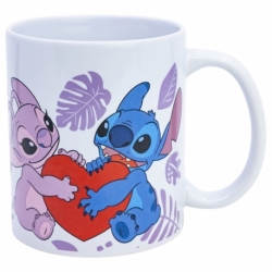 TAZA CERAMICA 325 ML EN CAJA DE REGALO STITCH SAFE