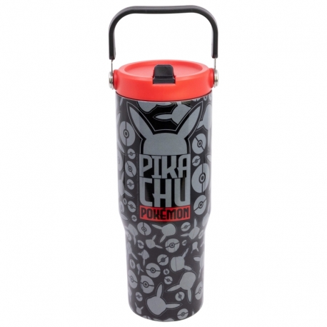 VASO COOL TERMO ACERO INOXIDABLE CON ASA 860 ML POKEMON METAL MELTDOWN
