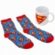 SET DE CALCETINES Y TAZA CERAMICA 325 ML SUPERMAN ICON