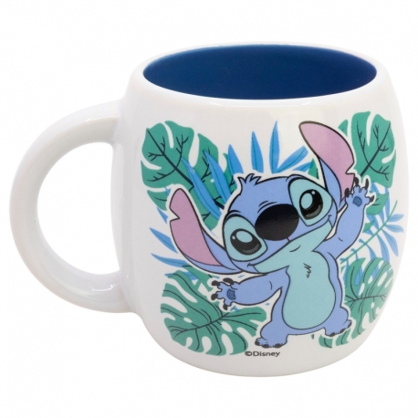 TAZA CERAMICA GLOBE 380 ML EN CAJA REGALO STITCH ALOHA