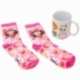 SET DE CALCETINES Y TAZA CERAMICA 325 ML GABBY\'S DOLLHOUSE