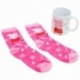 SET DE CALCETINES Y TAZA CERAMICA 325 ML PEPPA PIG