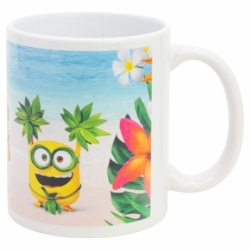 TAZA CERAMICA SB 325 ML EN CAJA MINIONS PARADISE